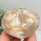 Flower Agate Heart Healing Crystal Carving 184g