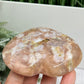 Flower Agate Heart Large Healing Crystal Carving 290g