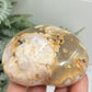 Flower Agate Heart Healing Crystal Carving 252g