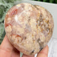 Flower Agate Heart Large Healing Crystal Carving 324g