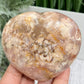 Flower Agate Heart Large Healing Crystal Carving 324g