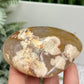 Flower Agate Heart Large Healing Crystal Carving 264g