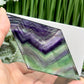 Rainbow Fluorite Diamond Rhombus on Stand Healing Crystal Home Decoration