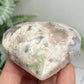Flower Agate Heart Healing Crystal Carving 134g