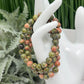 Unakite Bracelet Elastic Gemstone of Vision Jewellery Crystals 8mm Beads 16cm