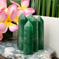 Green Strawberry Quartz Points Towers Crystal YOU CHOOSE