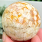 Flower Agate Sphere Healing Crystal Ball 234g 56mm