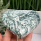 Tree Agate Heart Large Healing Crystal Carving 472g