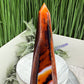 Sardonyx Red Onyx Quartz Tower Healing Crystal Generator 267g 161mm