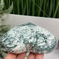Tree Agate Heart Large Healing Crystal Carving 494g