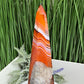 Sardonyx Red Onyx Quartz Tower Healing Crystal Generator 226g 148mm