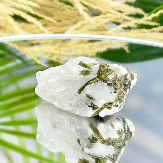 Green Tourmaline Verdelite Quartz From Brazil Natural Specimen Crystal 34g