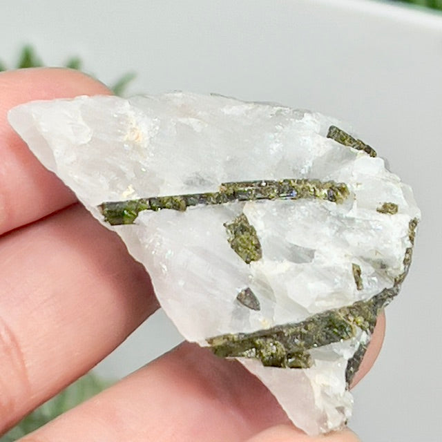 Green Tourmaline Verdelite Quartz From Brazil Natural Specimen Crystal 34g