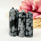 Snowflake Obsidian Points Towers Crystal Generators YOU CHOOSE