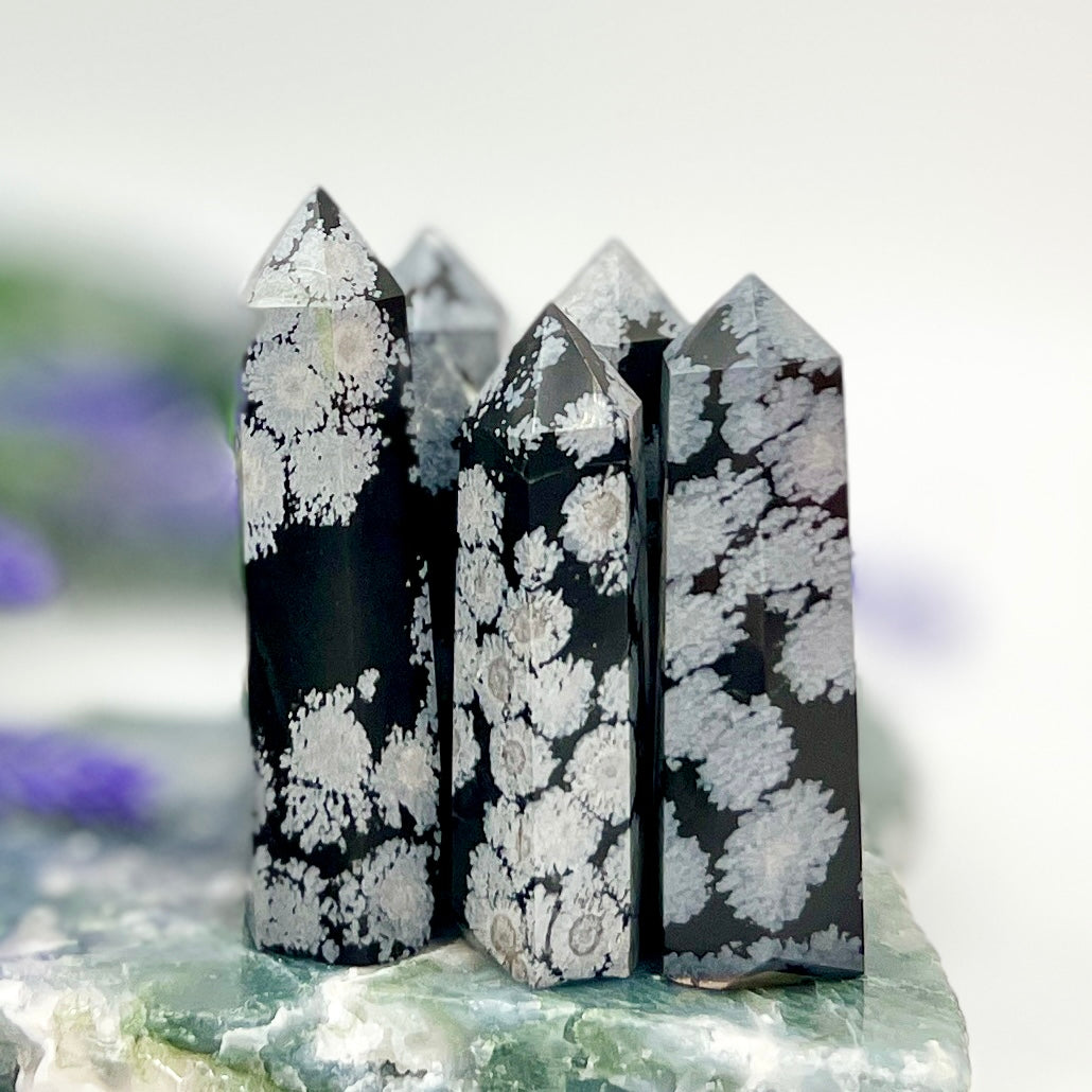 Snowflake Obsidian Points Towers Crystal Generators YOU CHOOSE