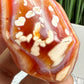 Carnelian with Orca Agate Flame Free Form Healing Crystal 102g