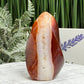 Carnelian with Quartz Flame Free Form Healing Crystal 117g