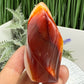 Carnelian with Quartz Flame Free Form Healing Crystal 117g