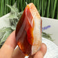 Carnelian with Quartz Flame Free Form Healing Crystal 117g