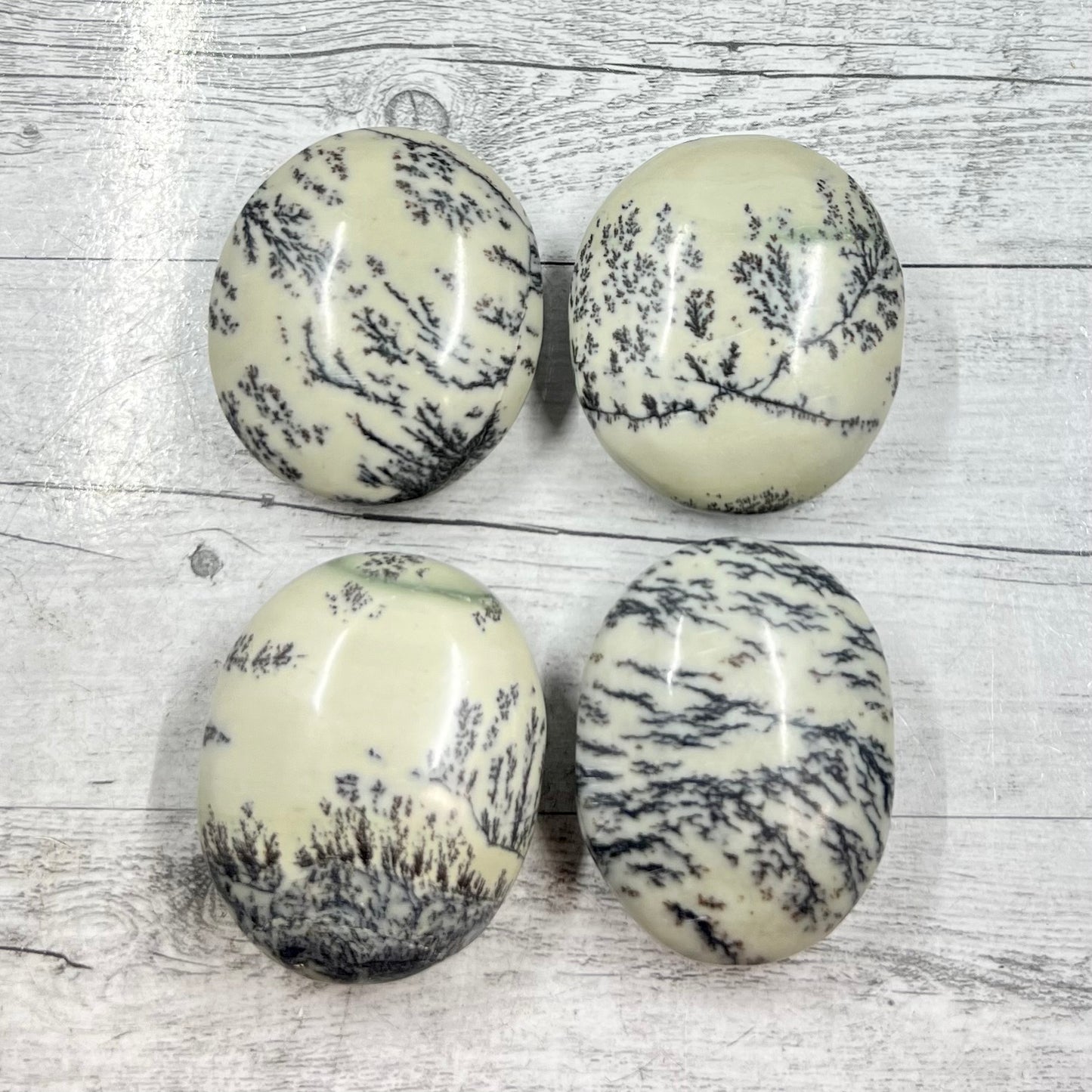 Dendritic Jasper Palm Stone Worry Crystal YOU CHOOSE