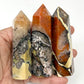 Mosaic Chalcedony Quartz Rare Points Towers Crystal Generators YOU CHOOSE