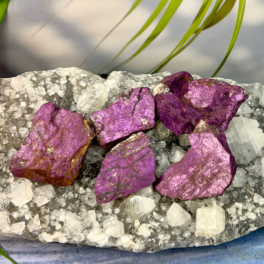 Raw Purpurite Mineral Chunks Namibia Heterosite Crystal YOU CHOOSE