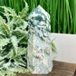 Moss Agate Tower Healing Crystal Generator 1170g 181mm