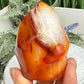 Carnelian with Quartz Flame Free Form Healing Crystal 306g