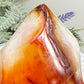 Carnelian with Quartz Flame Free Form Healing Crystal 306g