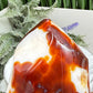 Carnelian with Orca Agate Quartz Flame Free Form Healing Crystal 382g