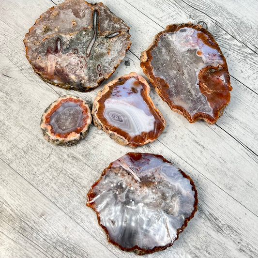 Agate Slice Slab Natural Raw Crystal YOU CHOOSE