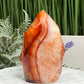 Carnelian with Quartz Flame Free Form Healing Crystal 240g