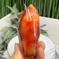 Carnelian with Quartz Flame Free Form Healing Crystal 240g