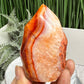 Carnelian with Quartz Flame Free Form Healing Crystal 240g