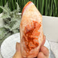 Carnelian with Quartz Flame Free Form Healing Crystal 240g