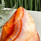 Carnelian with Quartz Flame Free Form Healing Crystal 240g