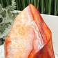 Carnelian with Quartz Flame Free Form Healing Crystal 240g