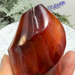 Carnelian with Orca Agate Quartz Flame Free Form Healing Crystal 247g
