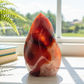 Carnelian with Quartz Flame Free Form Healing Crystal 106g