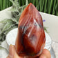 Carnelian with Quartz Flame Free Form Healing Crystal 106g