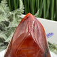 Carnelian with Quartz Flame Free Form Healing Crystal 106g