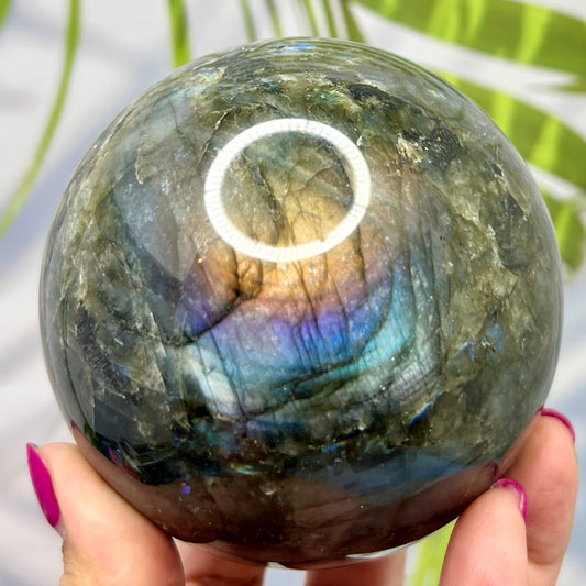 Large Sphere Crystal Ball Labradorite 1048g 90mm
