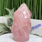 Rose Golden Healer Quartz Flame Free Form Healing Crystal 413g