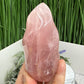 Rose Golden Healer Quartz Flame Free Form Healing Crystal 413g