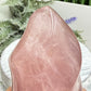 Rose Golden Healer Quartz Flame Free Form Healing Crystal 413g