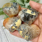 Mosaic Chalcedony Quartz Hearts RARE Healing Crystal Carvings YOU CHOOSE