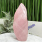 Rose Quartz Flame Free Form Healing Crystal 278g