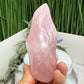 Rose Quartz Flame Free Form Healing Crystal 278g
