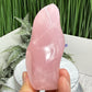 Rose Quartz Flame Free Form Healing Crystal 289g