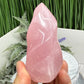 Rose Quartz Flame Free Form Healing Crystal 289g